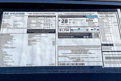 2026 Hyundai TUCSON SEL Premium FWD