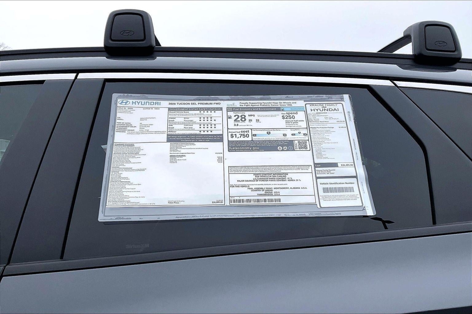 2026 Hyundai TUCSON SEL Premium FWD