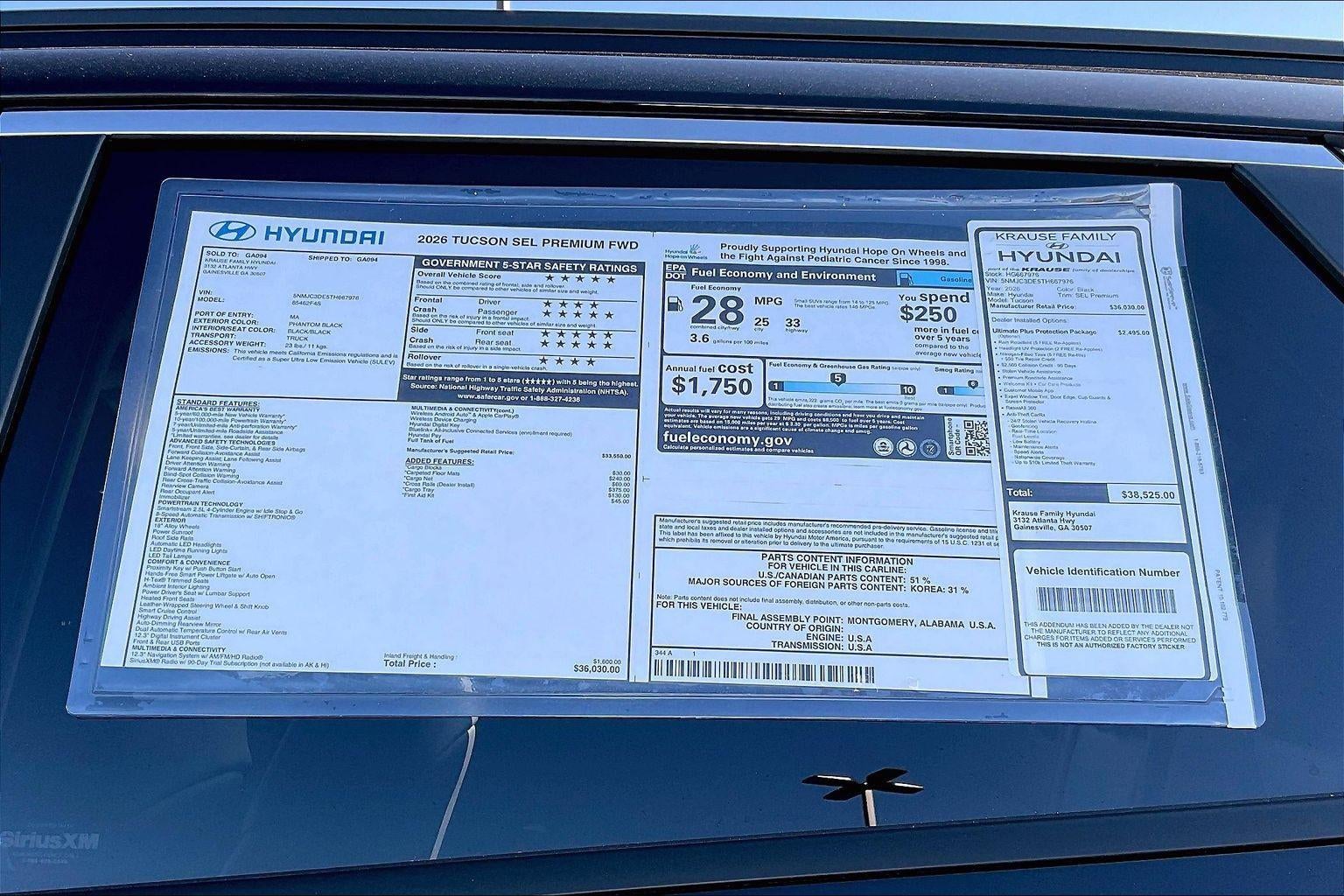 2026 Hyundai TUCSON SEL Premium FWD