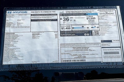 2026 Hyundai SANTA FE HYBRID SE