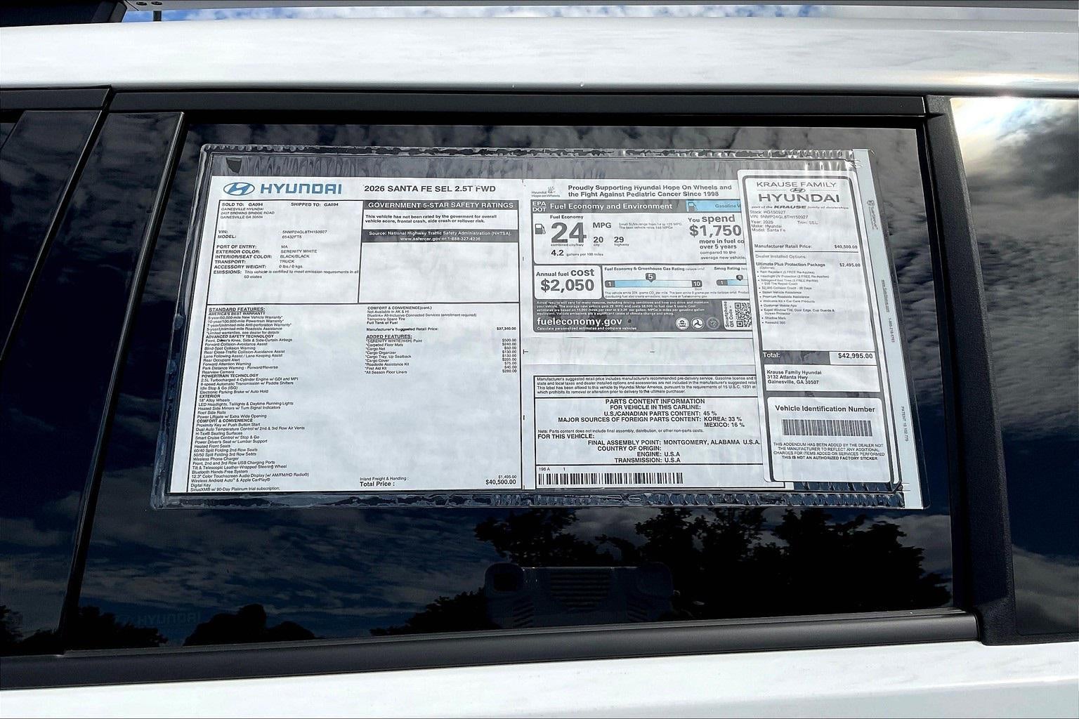 2026 Hyundai SANTA FE SEL FWD