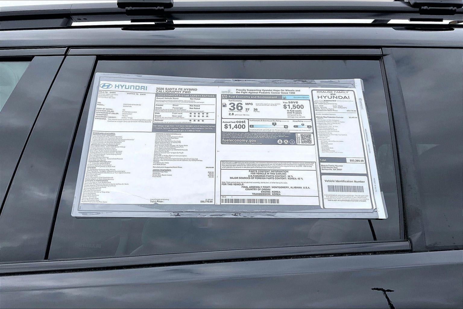 2026 Hyundai SANTA FE HYBRID Calligraphy