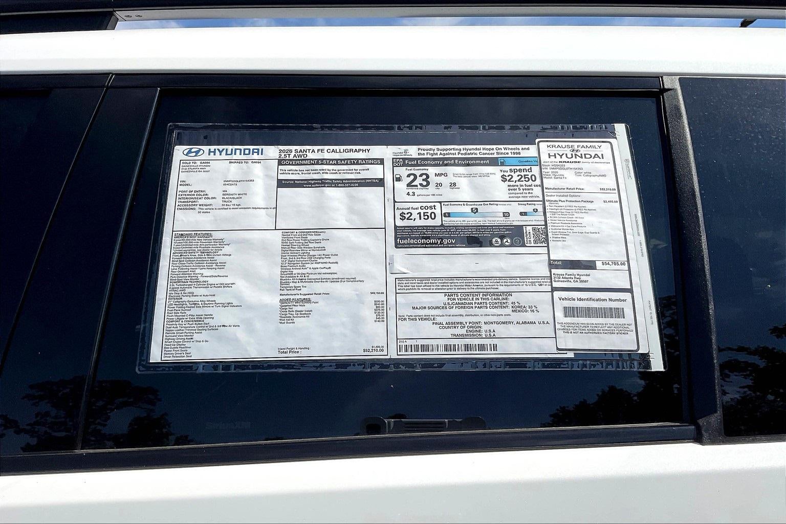 2026 Hyundai SANTA FE Calligraphy AWD