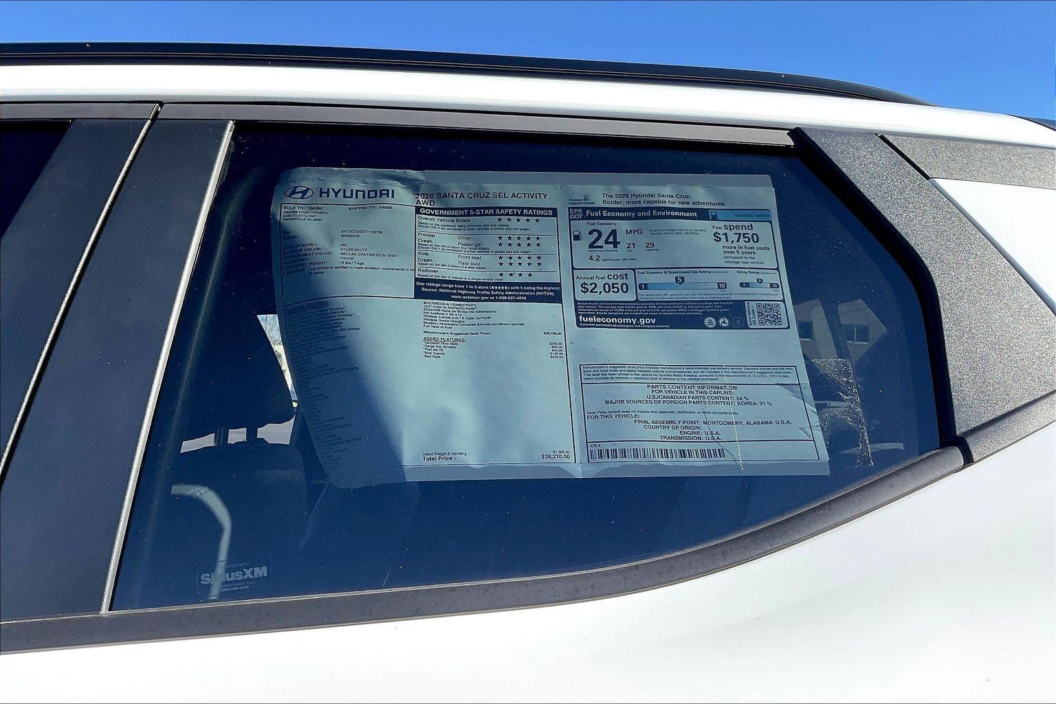 2026 Hyundai SANTA CRUZ SEL Activity AWD