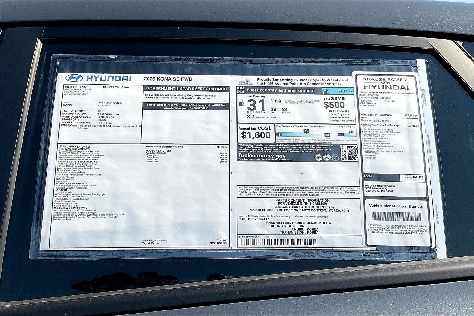 2026 Hyundai KONA SE FWD