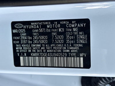 2025 Hyundai PALISADE Calligraphy Night Edition AWD