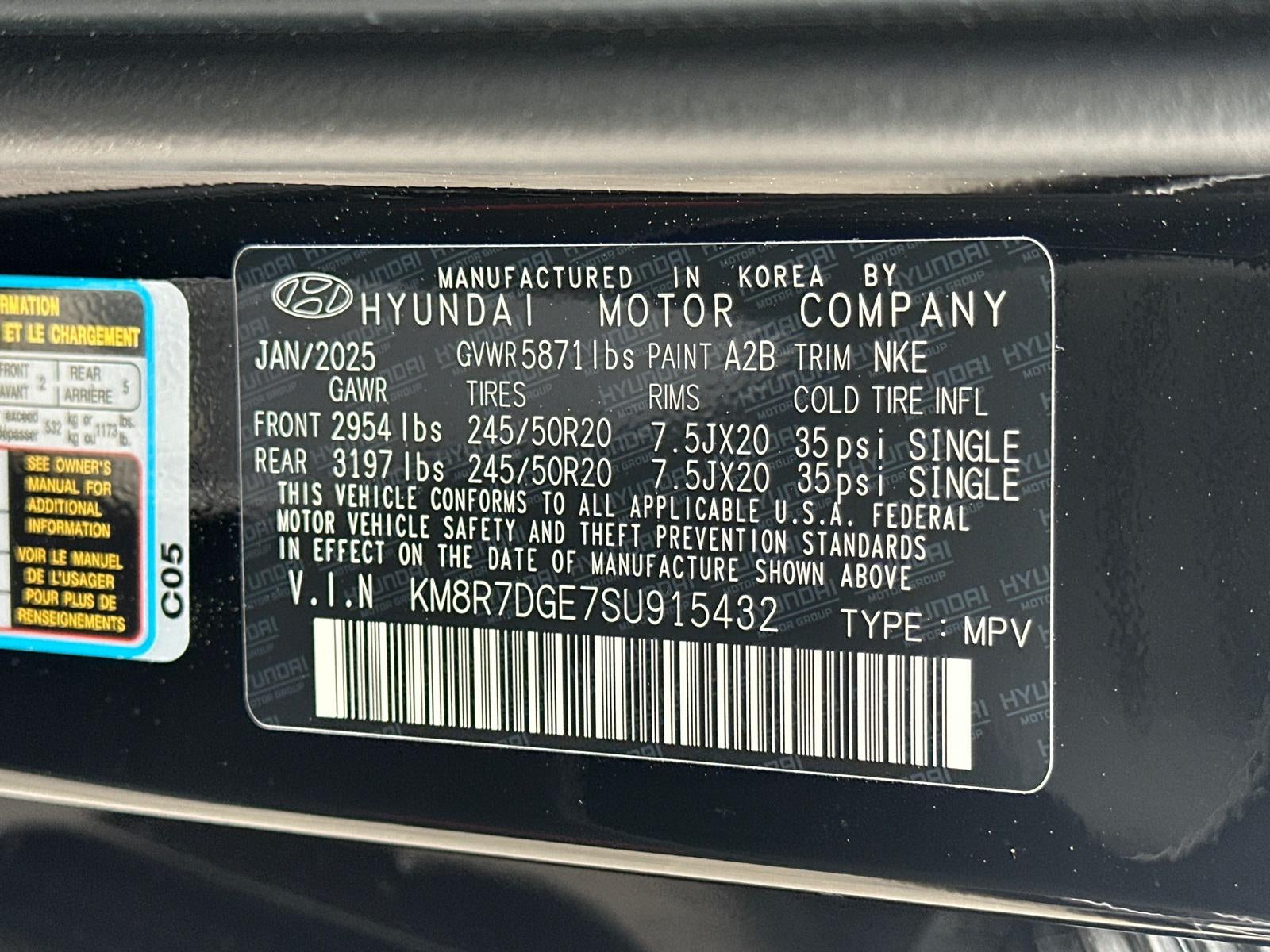 2025 Hyundai PALISADE Calligraphy Night Edition AWD