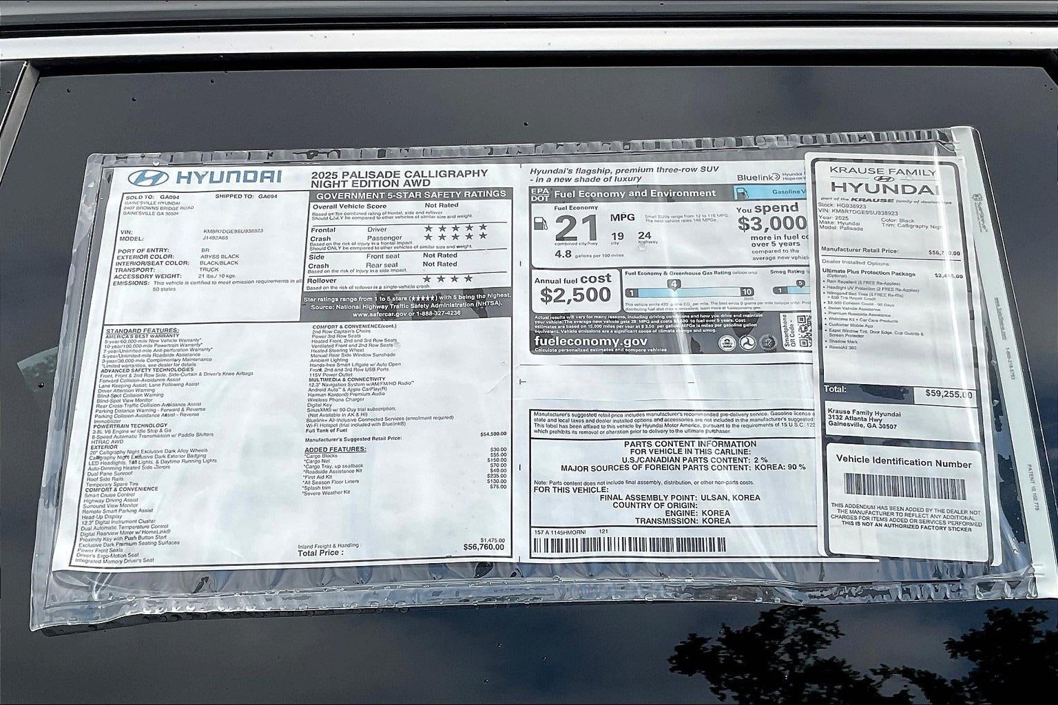 2025 Hyundai PALISADE Calligraphy Night Edition AWD