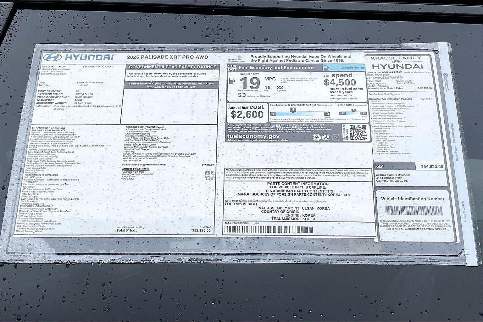 2026 Hyundai PALISADE XRT Pro