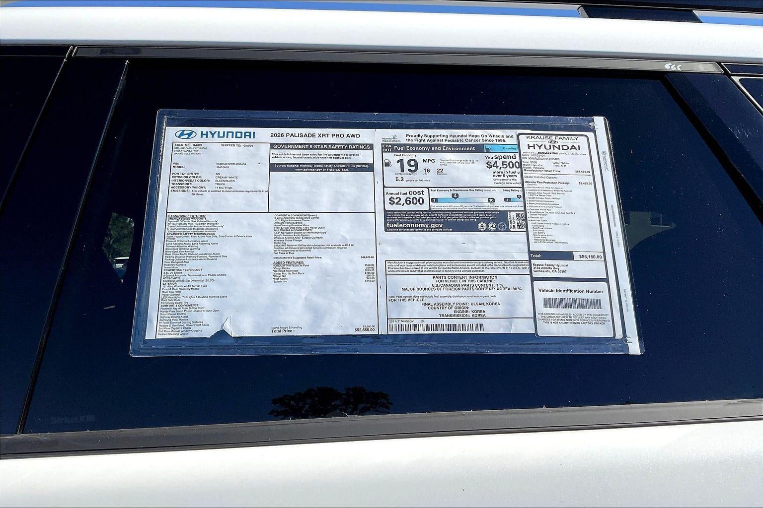 2026 Hyundai PALISADE XRT Pro