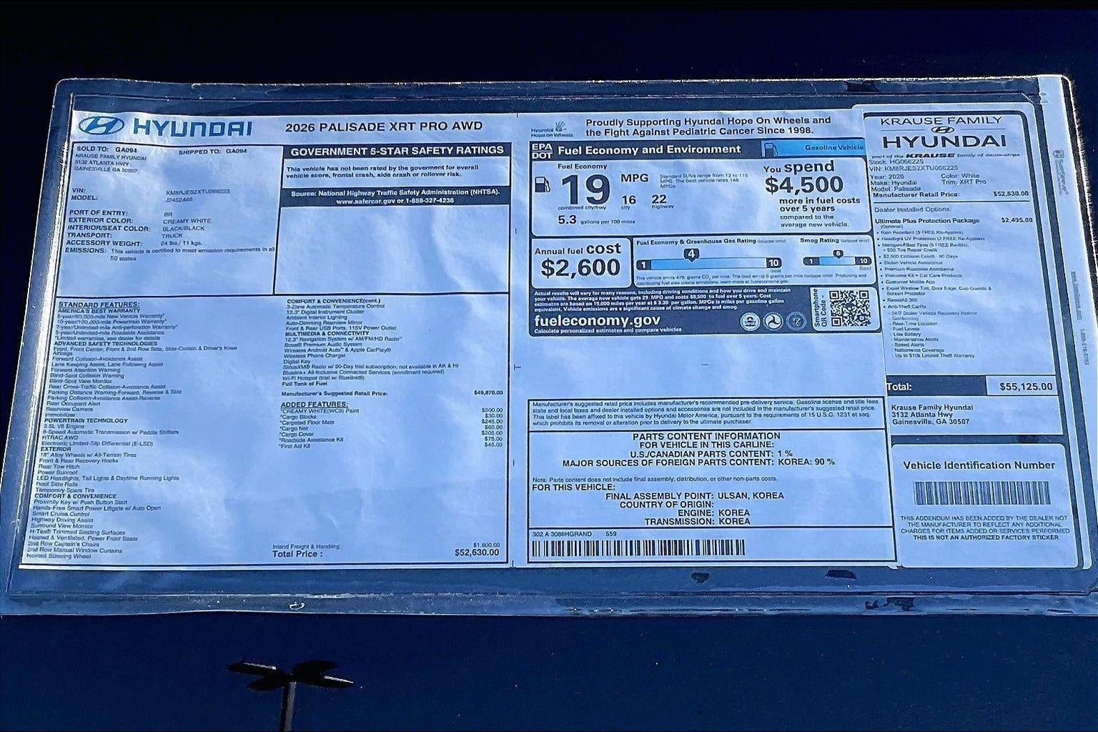 2026 Hyundai PALISADE XRT Pro