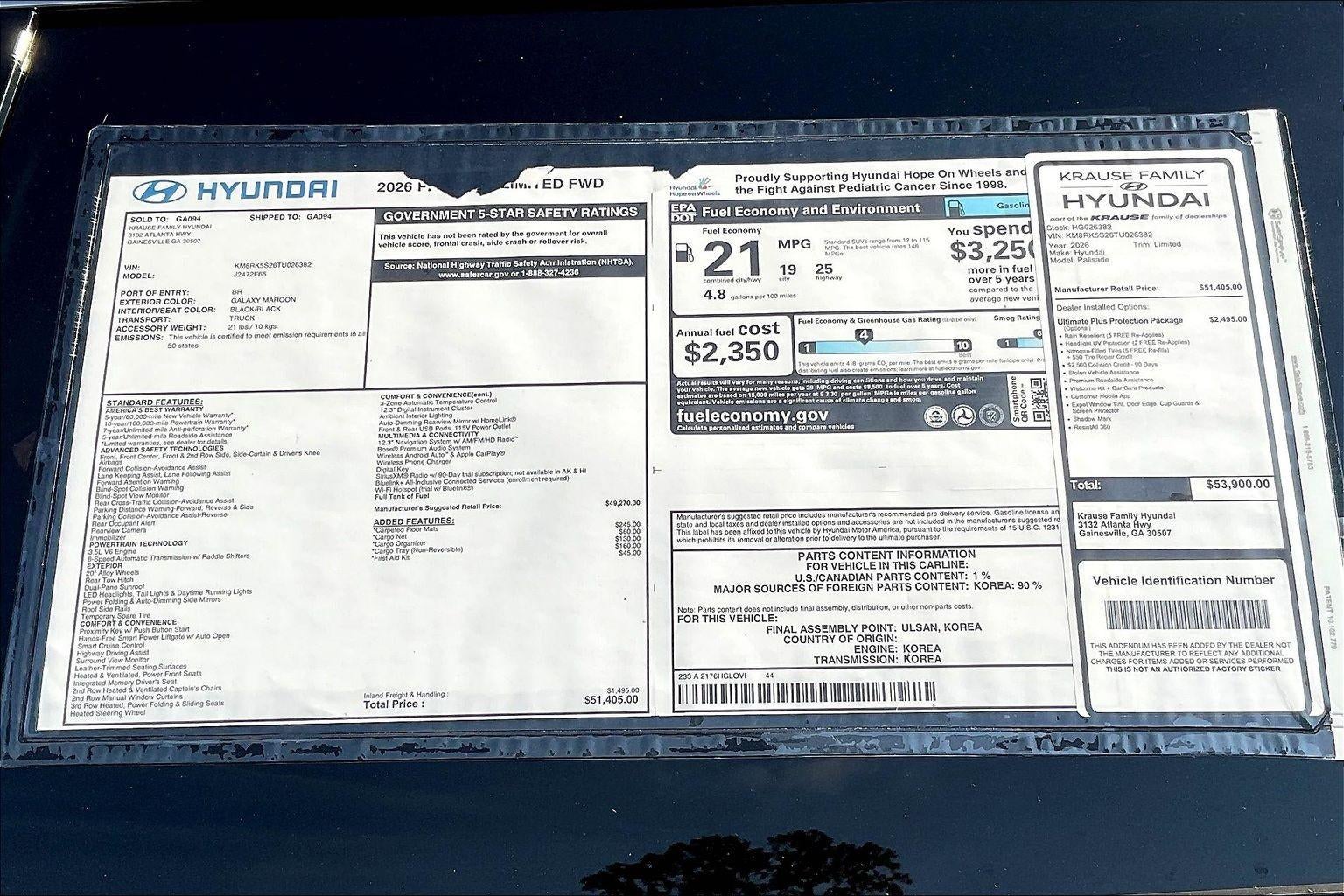 2026 Hyundai PALISADE Limited FWD