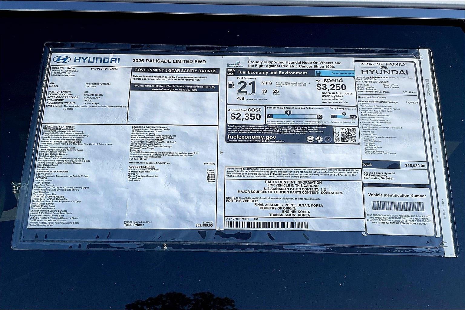 2026 Hyundai PALISADE Limited FWD