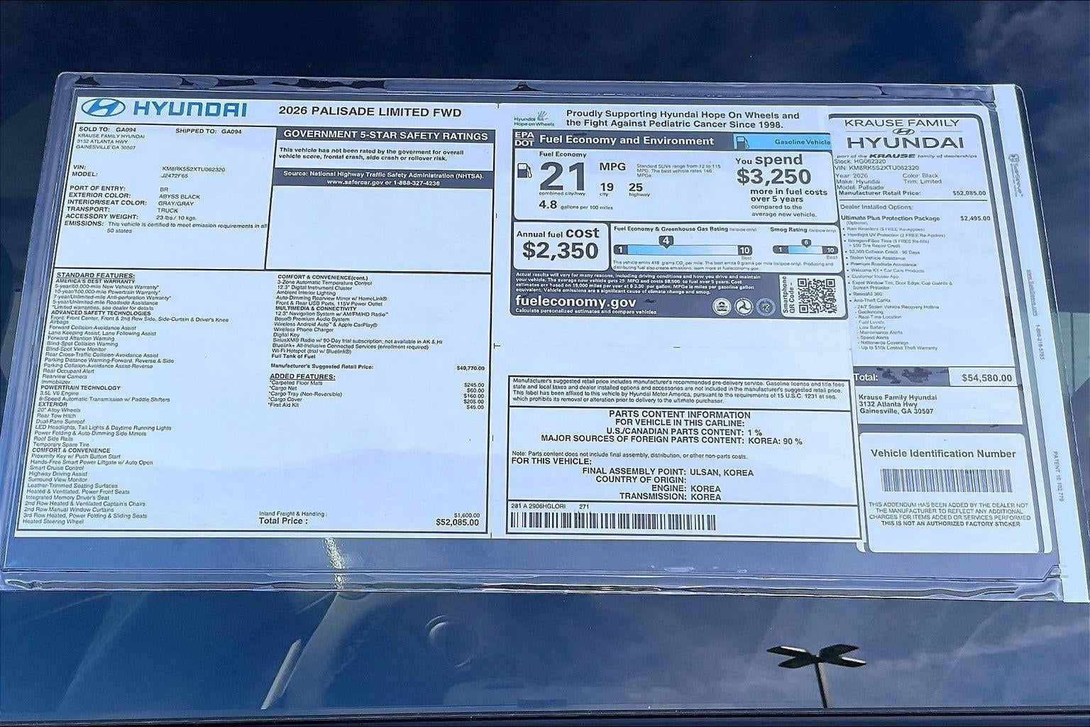 2026 Hyundai PALISADE Limited FWD