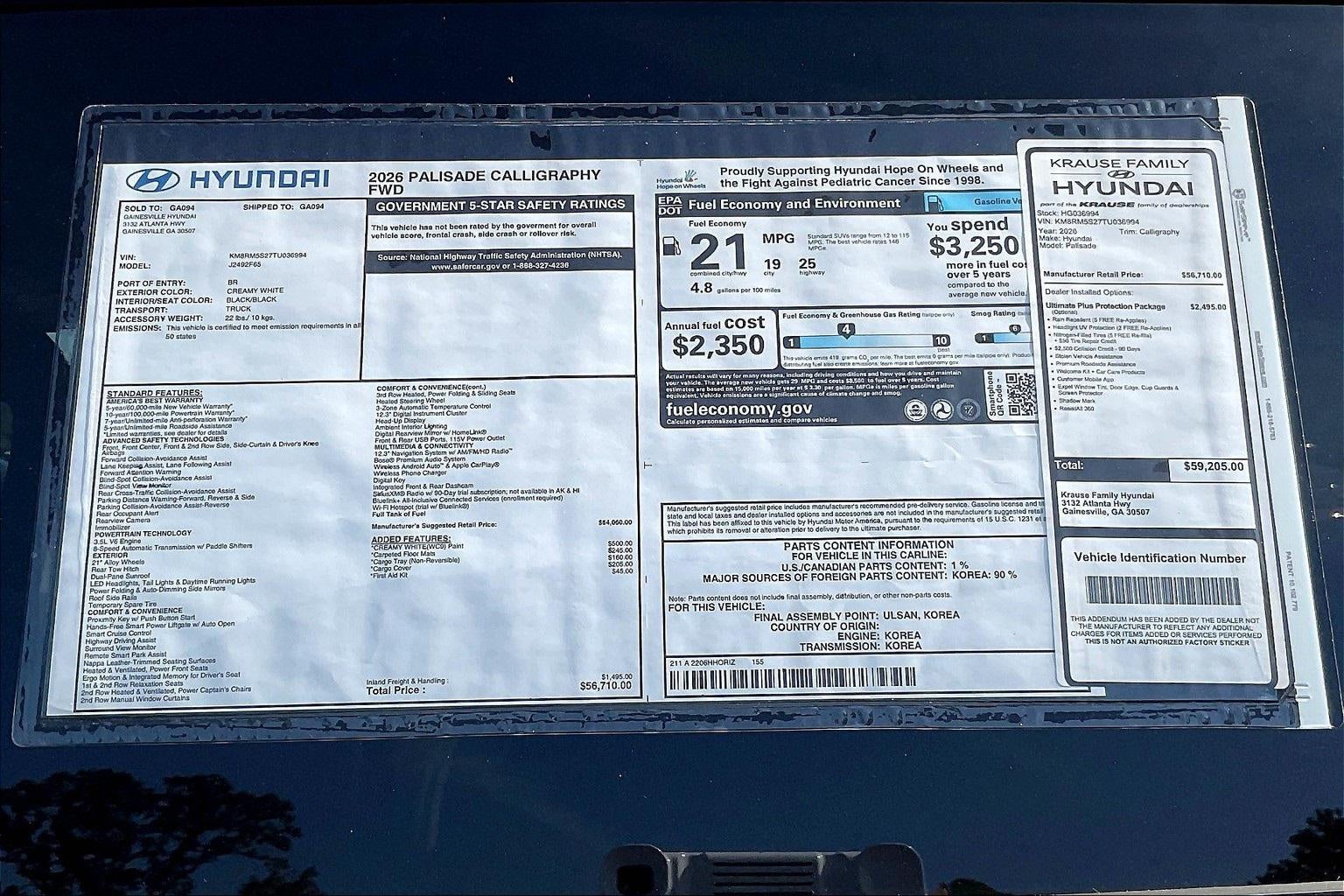 2026 Hyundai PALISADE Calligraphy FWD