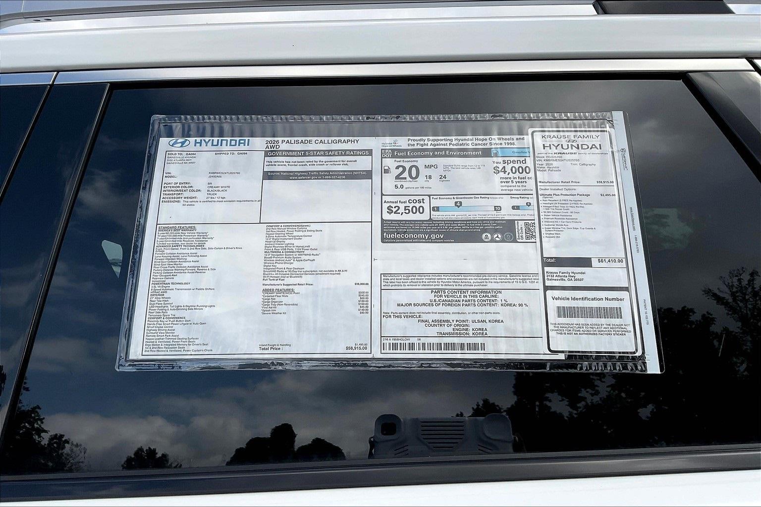 2026 Hyundai PALISADE Calligraphy AWD