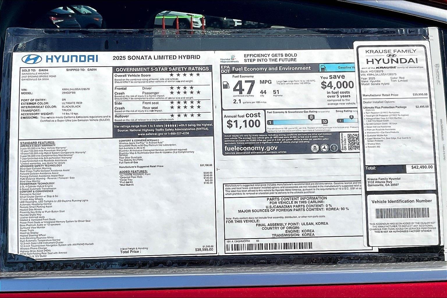 2025 Hyundai SONATA HYBRID Limited