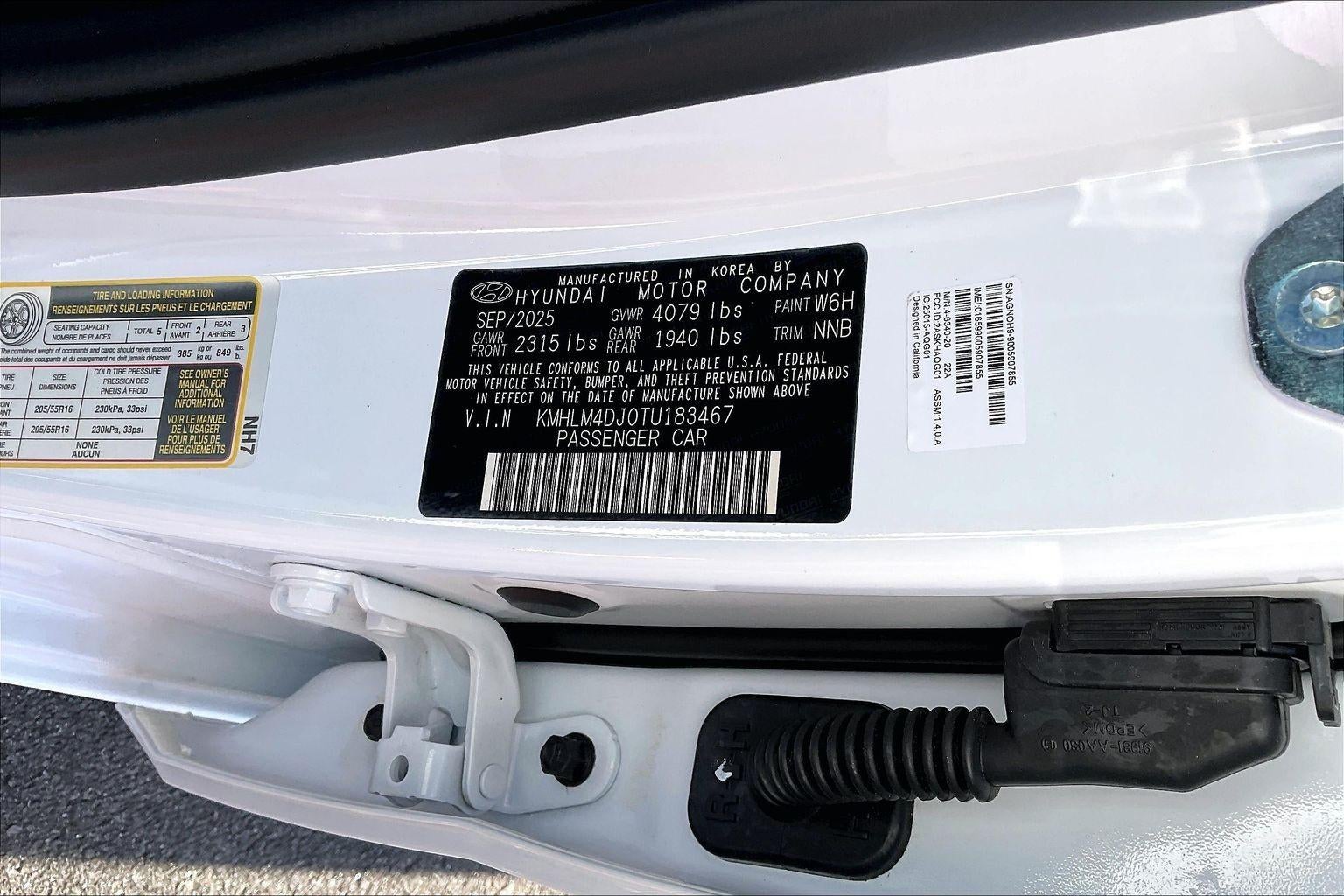 2026 Hyundai ELANTRA HYBRID Blue