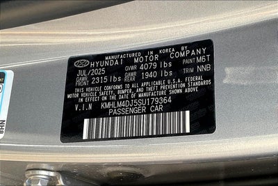 2025 Hyundai ELANTRA HYBRID SEL Sport