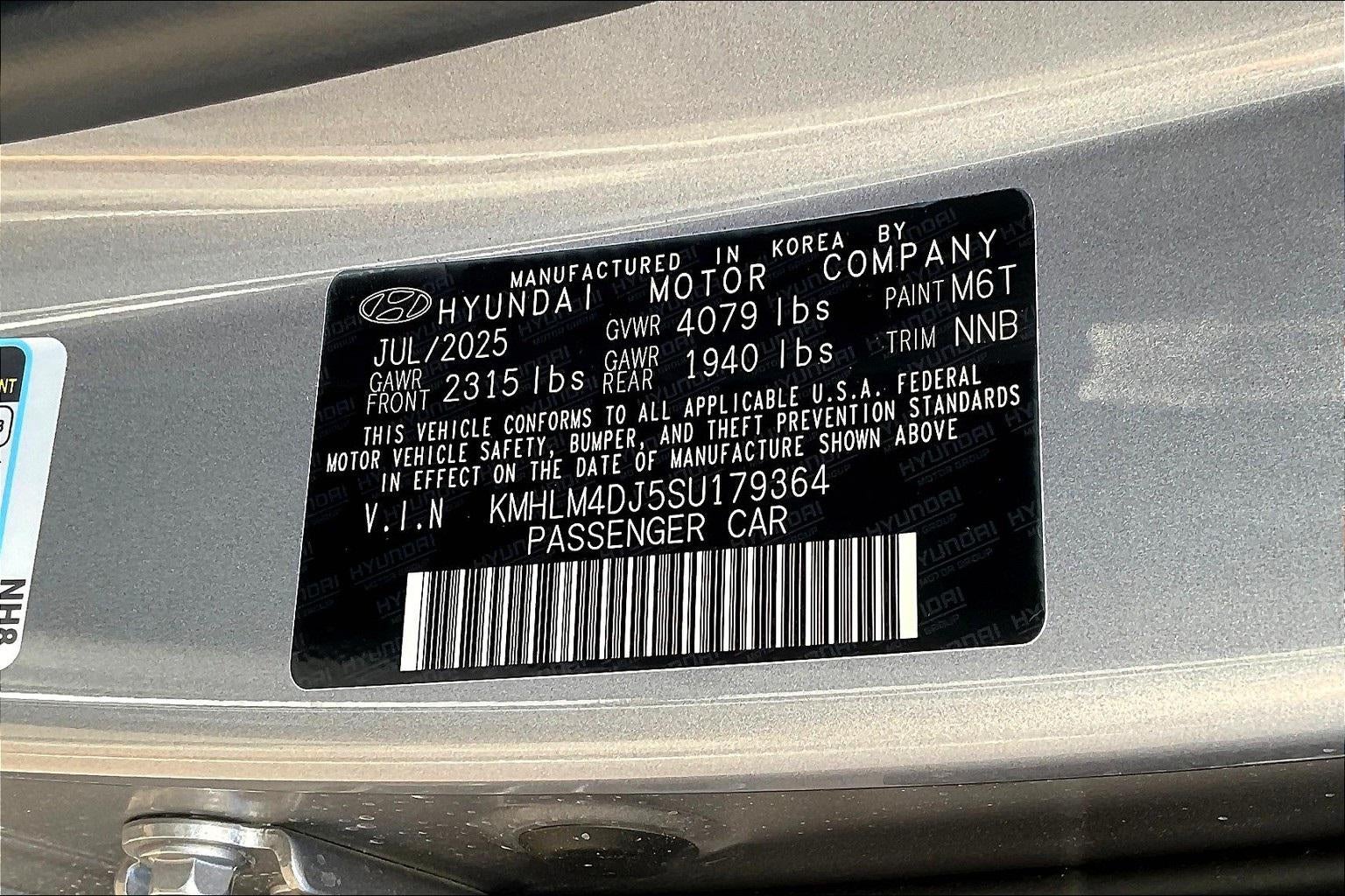 2025 Hyundai ELANTRA HYBRID SEL Sport