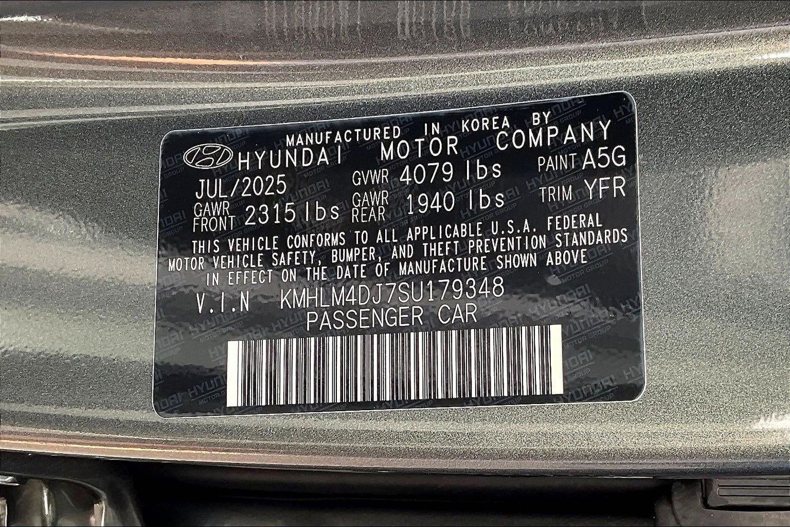 2025 Hyundai ELANTRA HYBRID SEL Sport