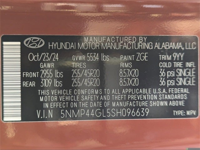 2025 Hyundai SANTA FE Limited FWD