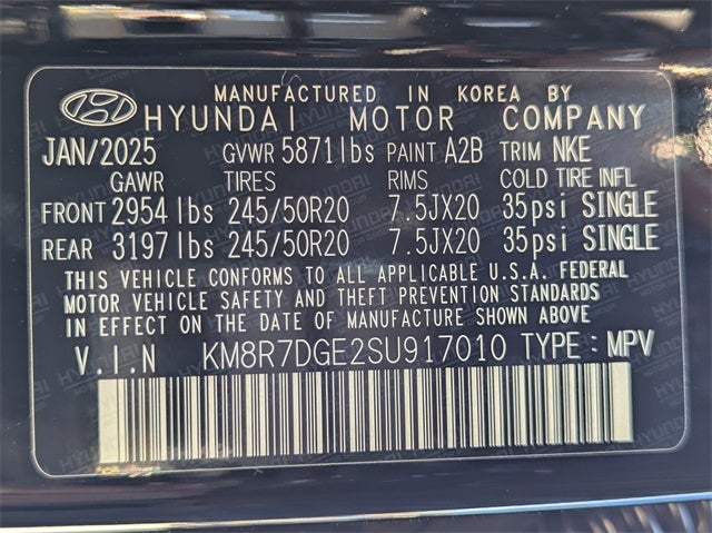 2025 Hyundai PALISADE Calligraphy Night Edition AWD