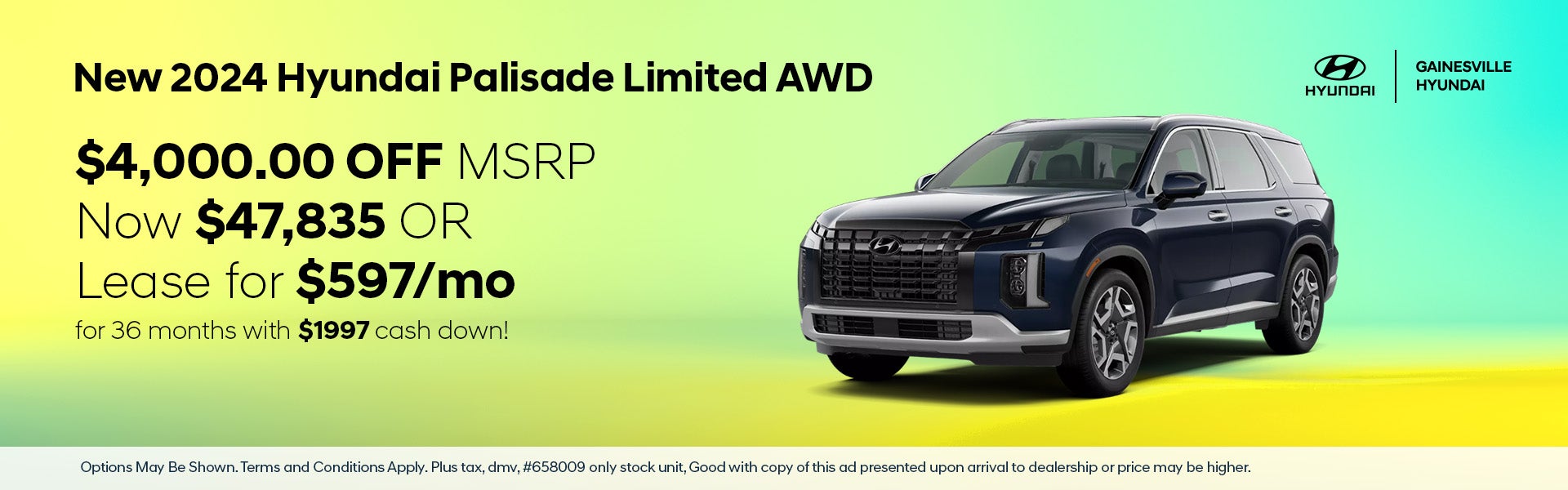 2024 Hyundai Palisade Limited AWD $4K off MSRP